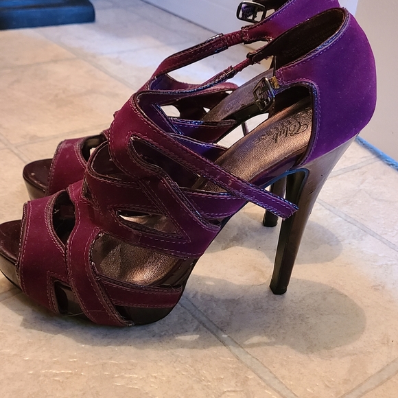 Purple Wedges and heels - Picture 1 of 2